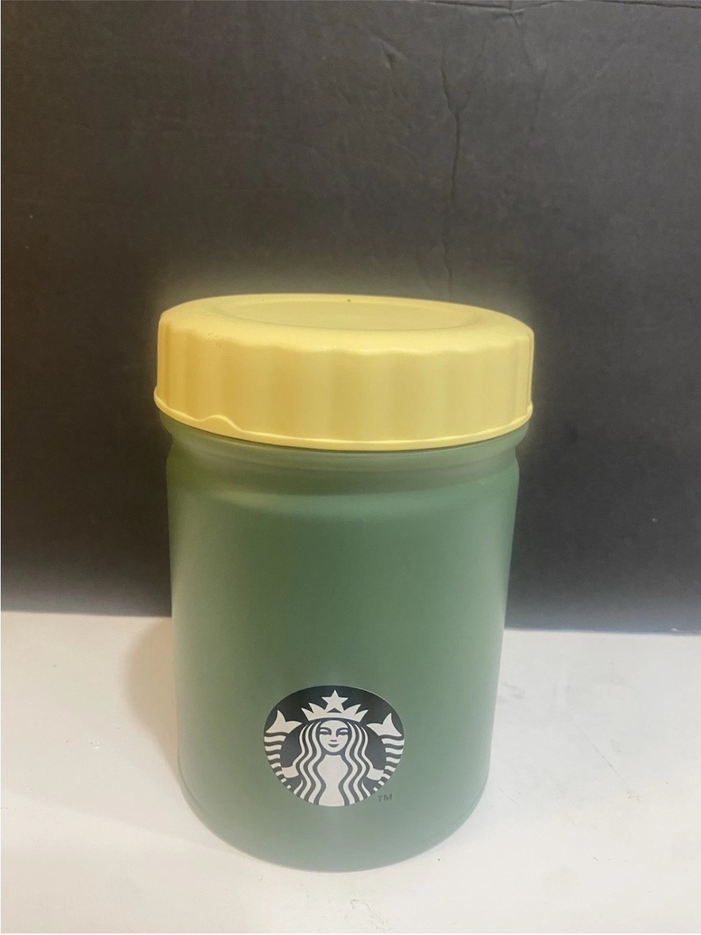 Rare Japanese Starbucks Sage Green Stainless Steel Insulated Food Jar Thermos - Picture 2 of 7